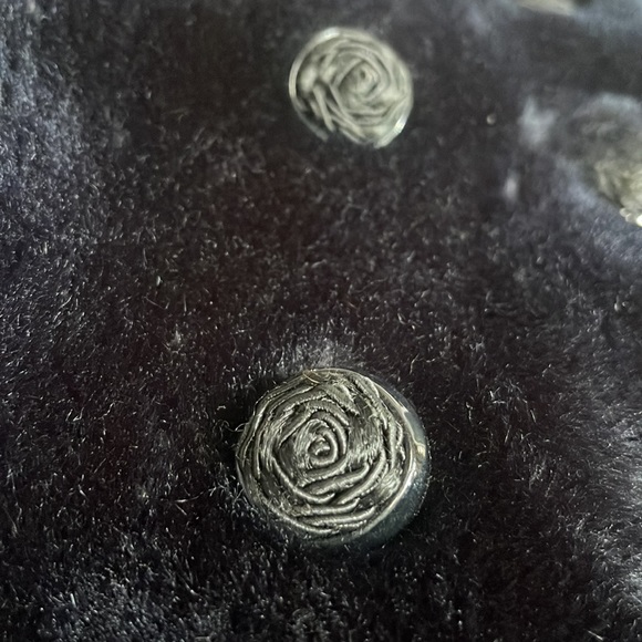 Vintage Marshall Field Black-ish Blue Faux Fur - Picture 7 of 15